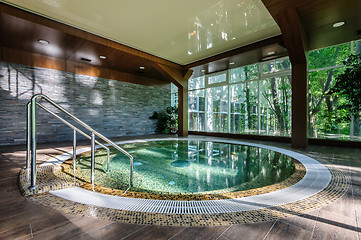 Image showing Big luxury jacuzzi tub