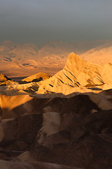 Image showing Rugged Badlands Amargosa Mountain Range Death Valley Zabriske Po