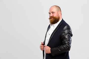 Image showing Happy man with ginger beard