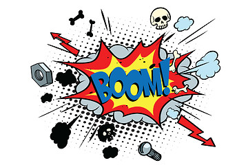 Image showing boom comic pop art bubble