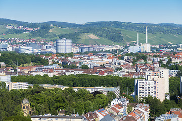 Image showing aerial view to Stuttgart city