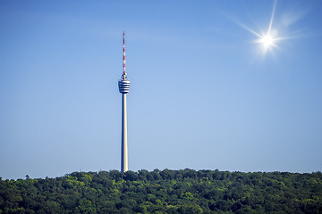 Image showing television radio tower in Stutgart Germany