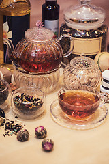 Image showing Diffferent tea set