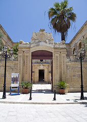 Image showing editorial entry gate vilhena palace mdina malta