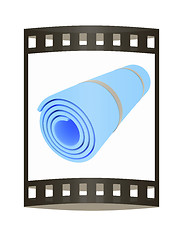 Image showing karemat. 3D illustration. The film strip