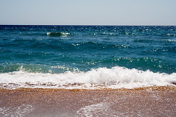 Image showing Waves at coast of the Black sea