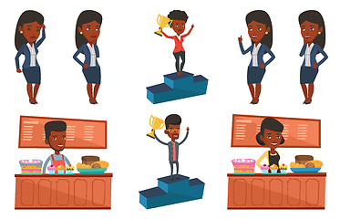 Image showing Vector set of business characters.