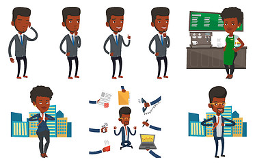 Image showing Vector set of business characters.