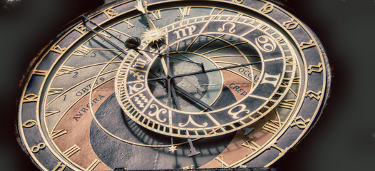 Image showing Prague clock detail