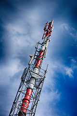 Image showing gsm tower and blue sky