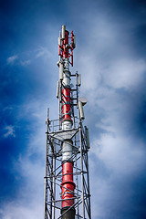 Image showing gsm tower and blue sky