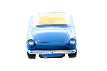 Image showing blue metal toy car 