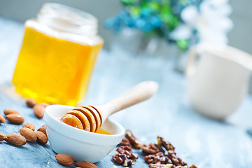 Image showing honey with nuts