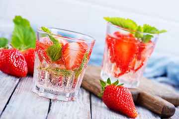 Image showing strawberry drink