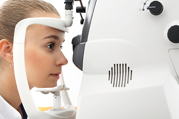 Image showing Healthy eyes, Cabinet ophthalmic eye examination Visual acuity