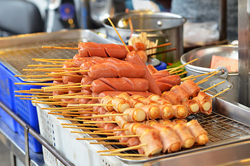 Image showing Grilled bbq sausages