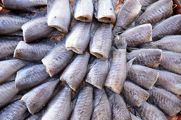 Image showing Sea food market in Maeklong Railway Market