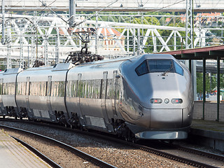 Image showing Airport express train in Oslo