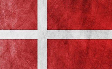 Image showing Danish grunge flag background