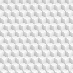 Image showing Grey abstract 3d cubes pattern