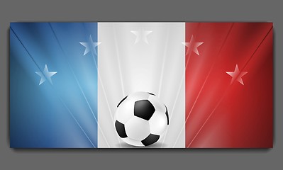 Image showing European Football Championship in France background