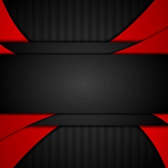 Image showing Dark red tech corporate abstract background