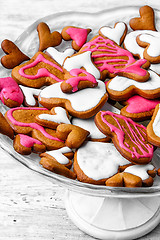 Image showing Valentines Day heart shaped cookies