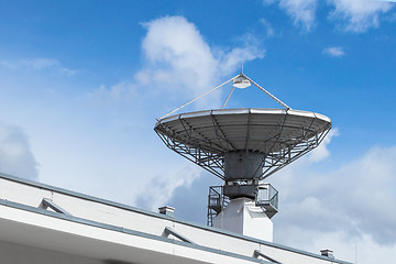 Image showing Satellite parabolic antenna for telecommunications