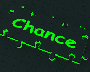 Image showing Chance Puzzle Shows Business Opportunities