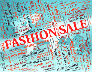 Image showing Fashion Sale Shows Glamour Promo And Promotional