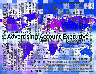 Image showing Advertising Account Executive Represents Managing Director And C