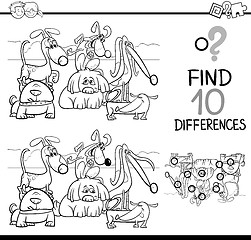 Image showing differences game for coloring