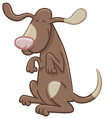 Image showing funny dog cartoon character
