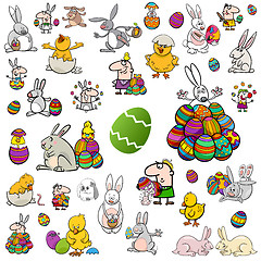 Image showing big easter cartoon collection