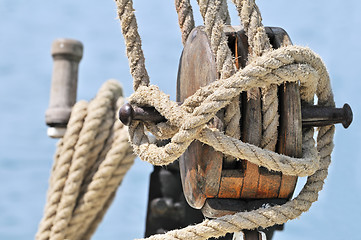 Image showing Old sailing equipment