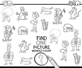 Image showing educational task coloring page