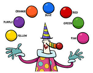 Image showing primary colors educational activity