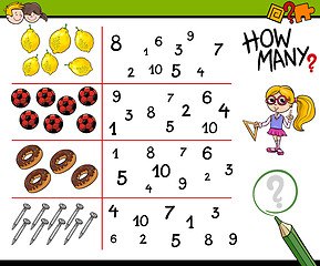 Image showing educational counting activity