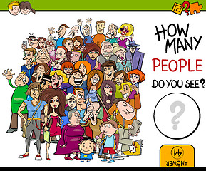 Image showing counting people activity game