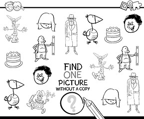 Image showing educational activity coloring page