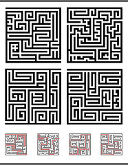 Image showing maze game set