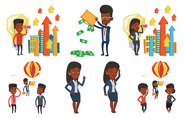 Image showing Vector set of business characters.