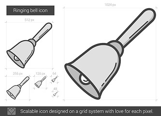 Image showing Ringing bell line icon.