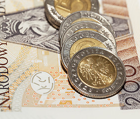 Image showing Polish money, close-up