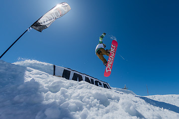 Image showing Guilherme Lopes during the Snowboard National Championships