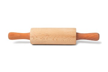 Image showing Rolling pin on white