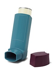 Image showing Asthma inhaler on white