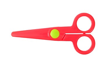 Image showing Small red scissors