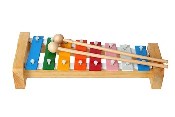 Image showing Xylophone on white