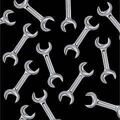 Image showing Keys metalworking on black